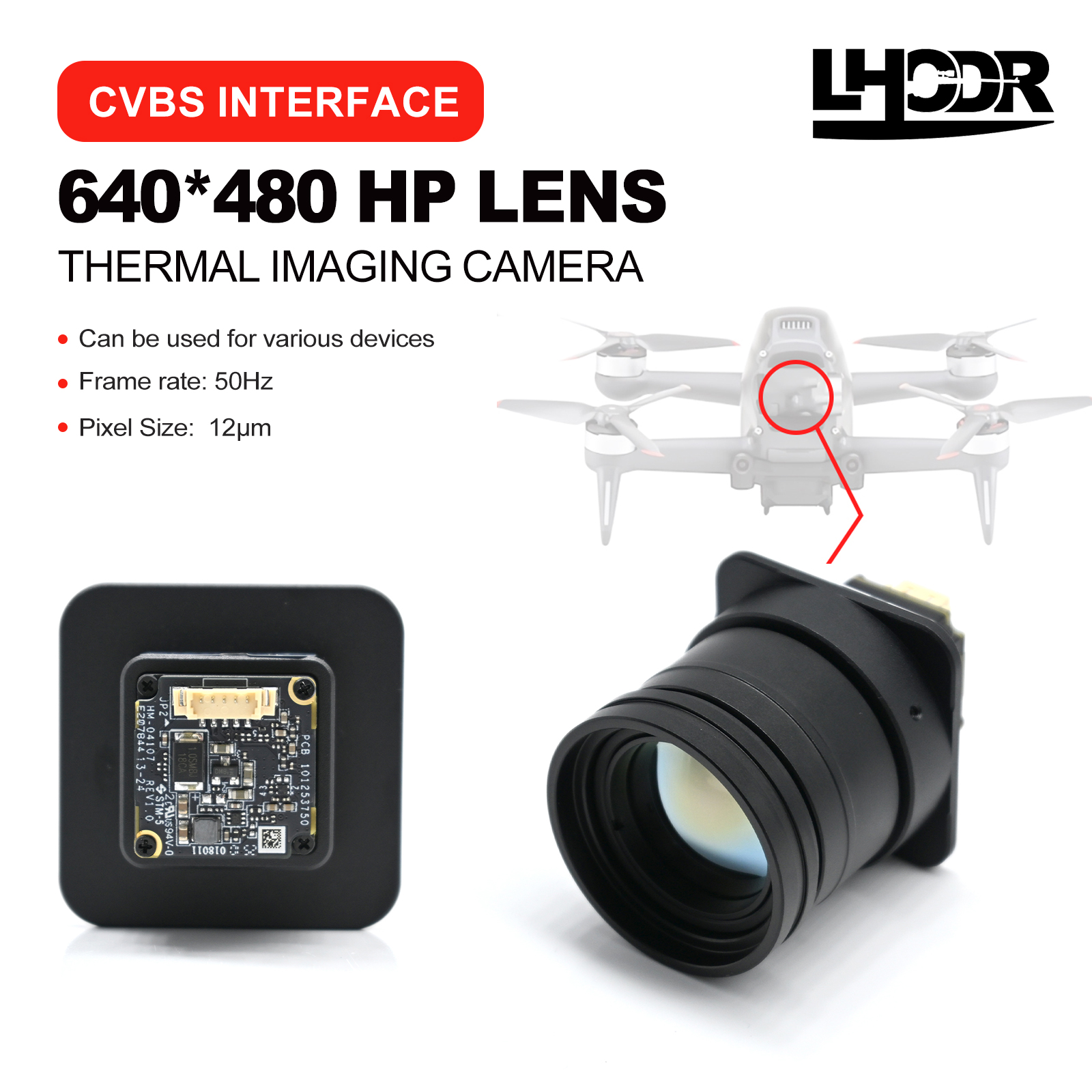 30mm 640x480 pix Drone thermal – обзор и цена Drone Camera Thermal