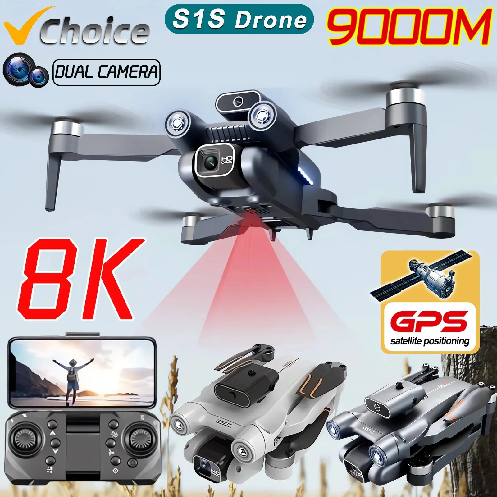 New S1S 5G GPS Drone Camera 8K – обзор и цена Drone Camera Mount