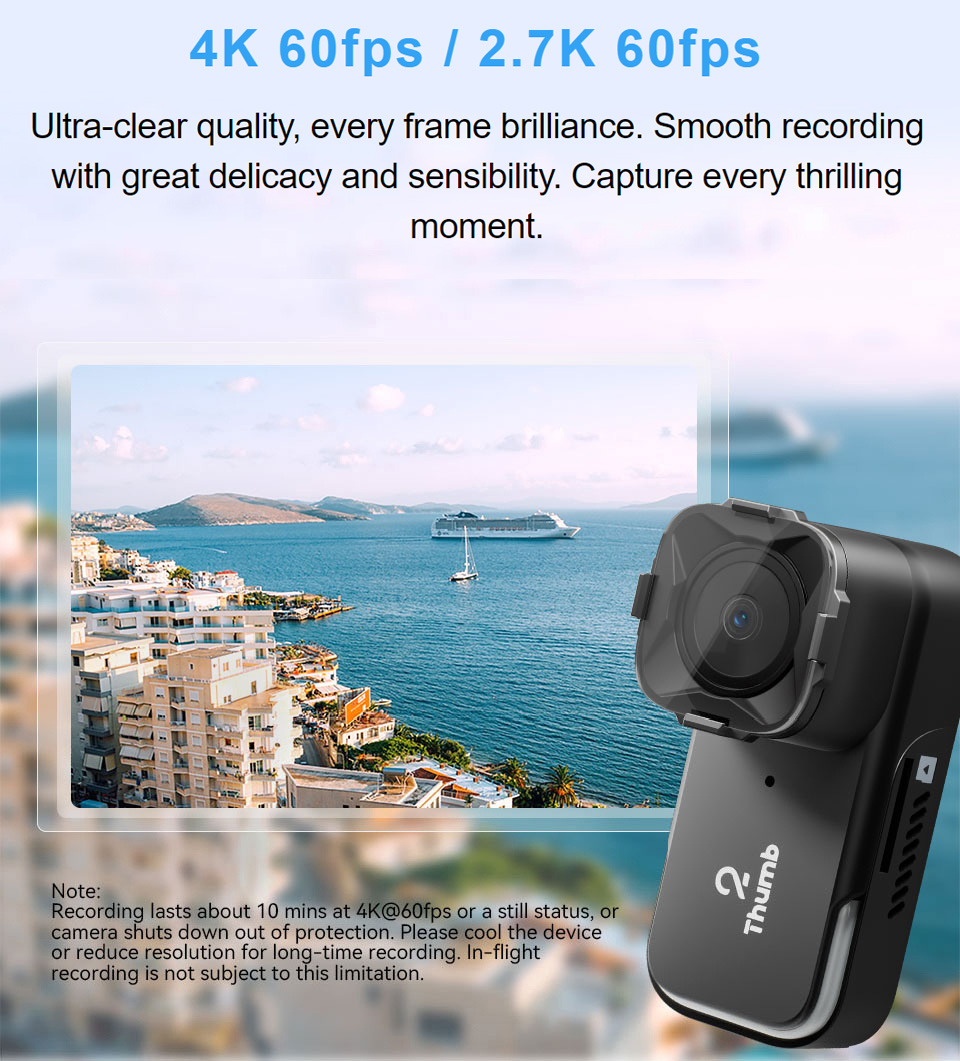 New Version RunCam Thumb 2 4K  – обзор и цена Drone Camera 4K
