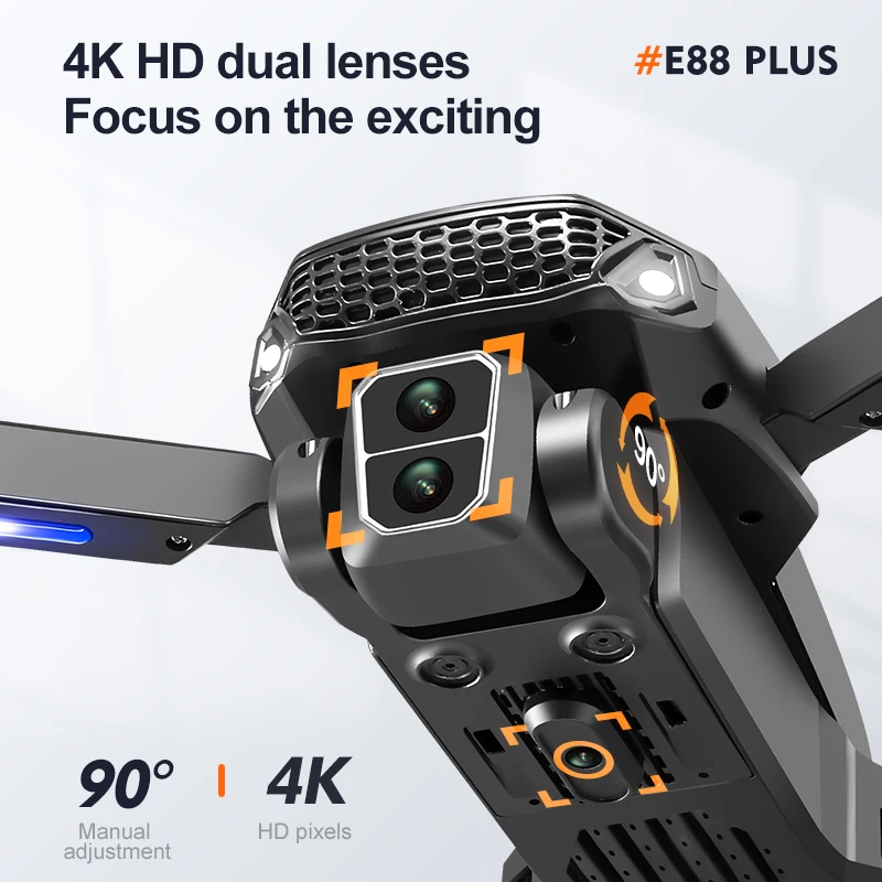 New E88 Plus Quadcopter Drone: – обзор и цена Drone Camera Hd