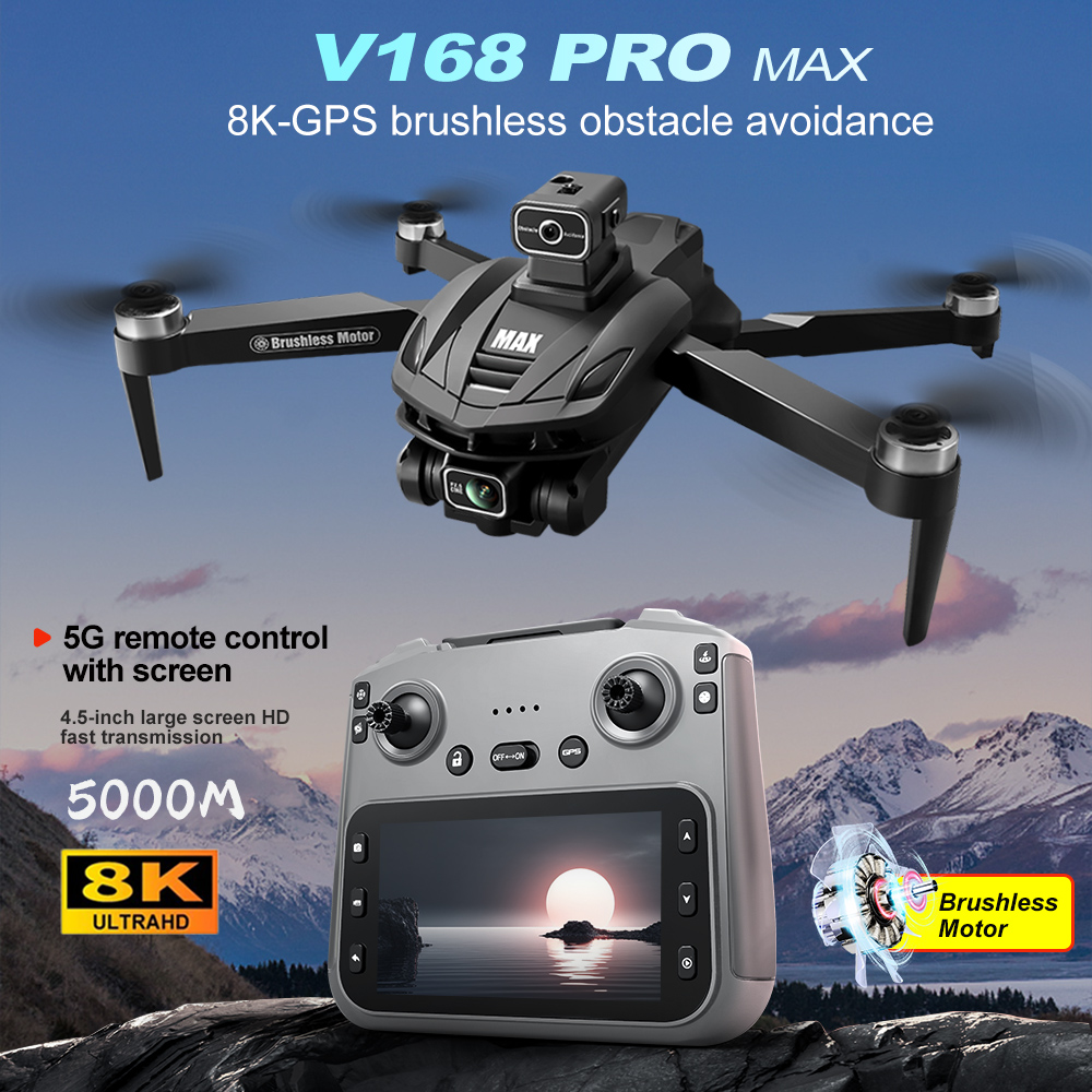 V168 PRO Max GPS Drone 8K Prof – обзор и цена Drone Camera Professional