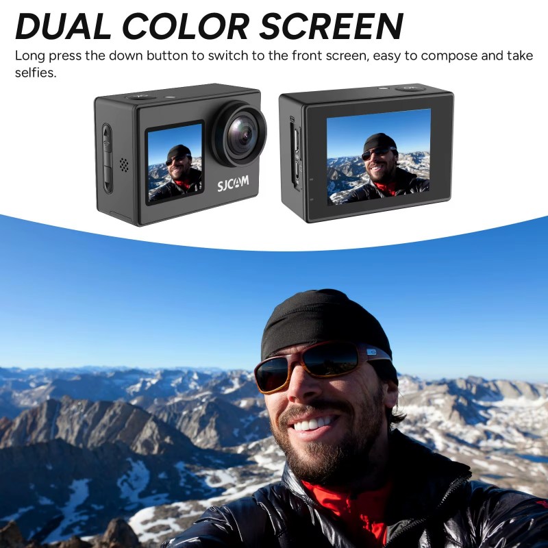 Dual Screen-SJ4000 SJCAM Helme – обзор и цена Drone Camera Action