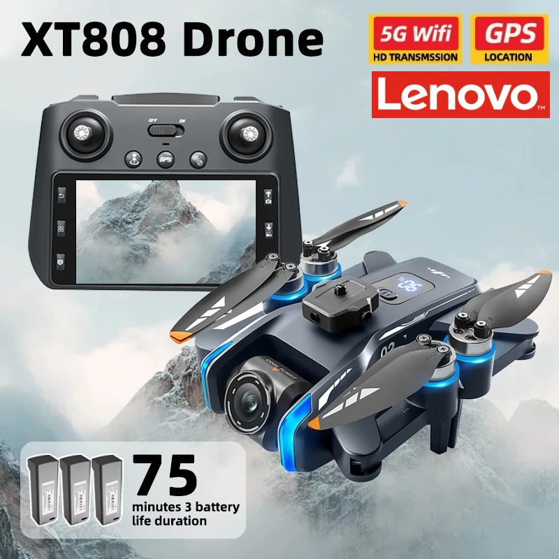Lenovo XT808 Pro MAX Drone 4K  – обзор и цена Drone Camera Thermal