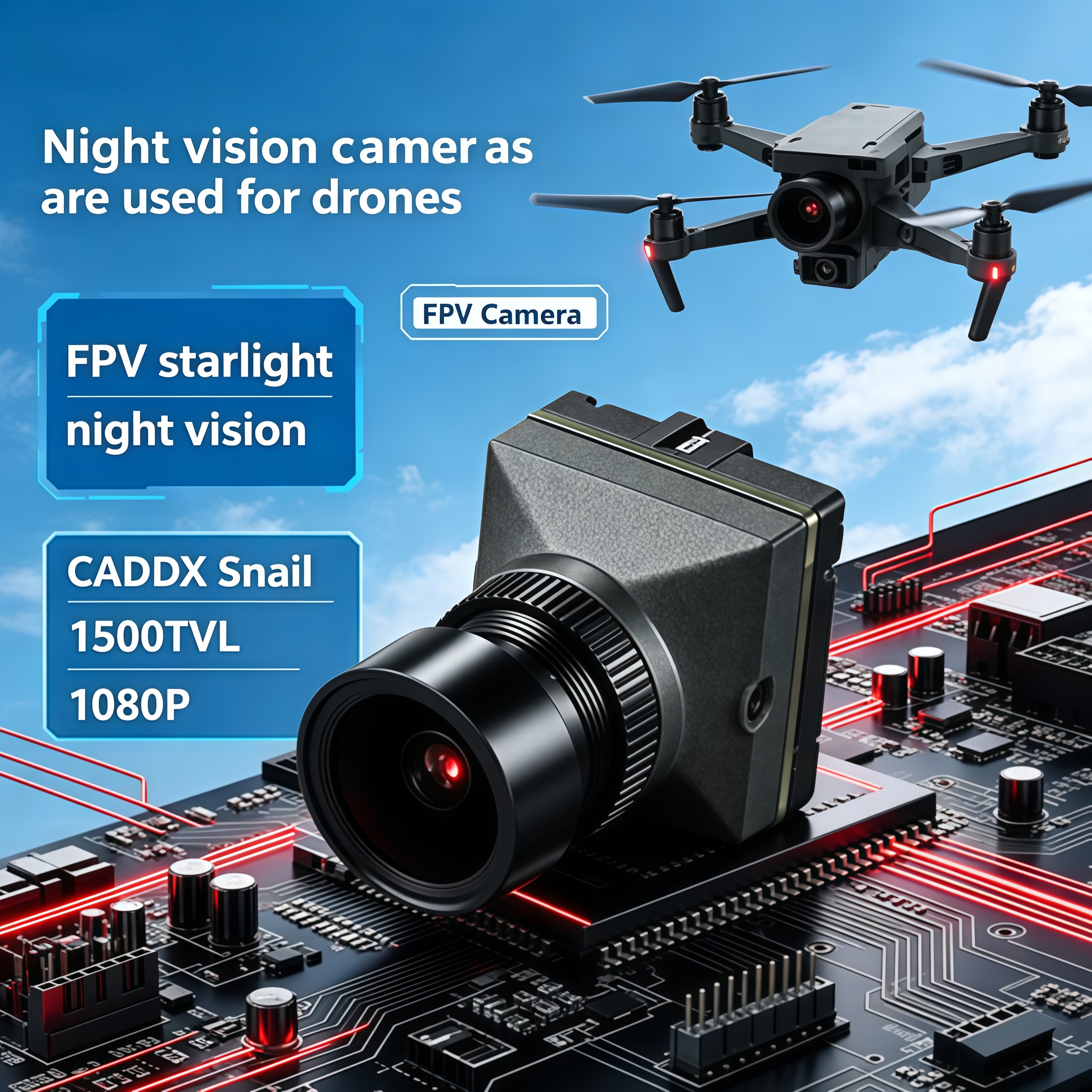 1500TVL HD CADDX Snail FPV Cam – обзор и цена Drone Camera Hd