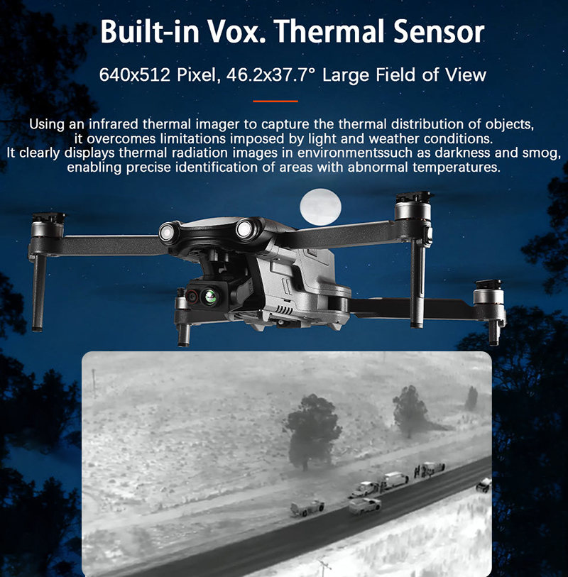 New Arrival 640x512 FPV Drone  – обзор и цена Drone Camera Thermal