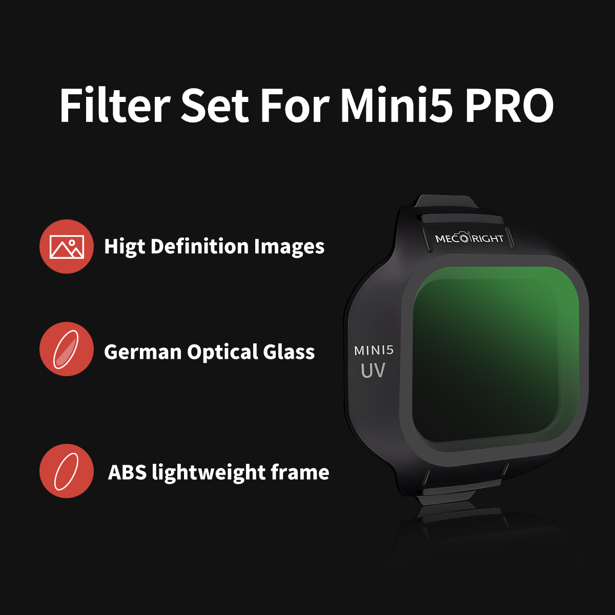 Mecoright Applies DJI Mini5 Pr – обзор и цена Drone Camera Filter